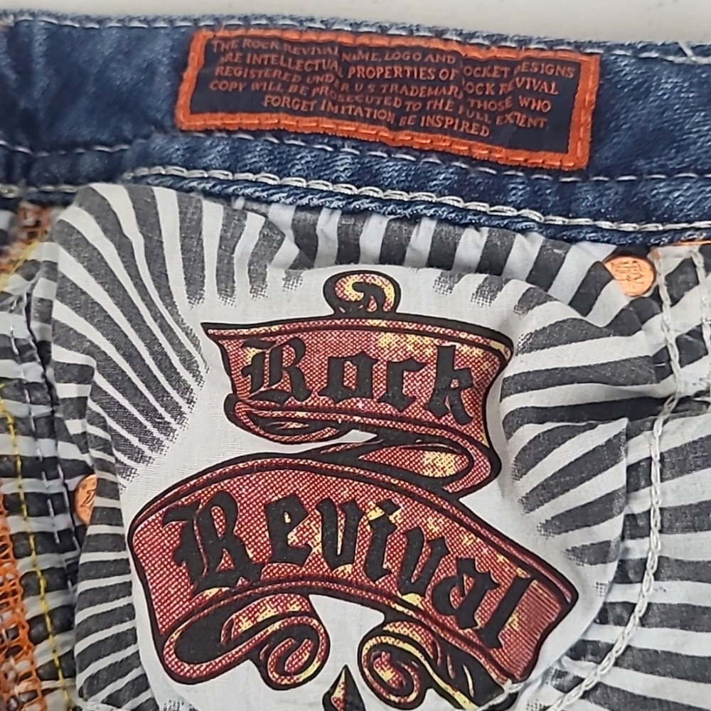 Rock Revival Alivia jeans straight leg size 26 in excellent condition. - Picture 9 of 11